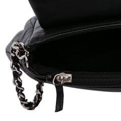 CC Lambskin Half Moon Wallet on Chain