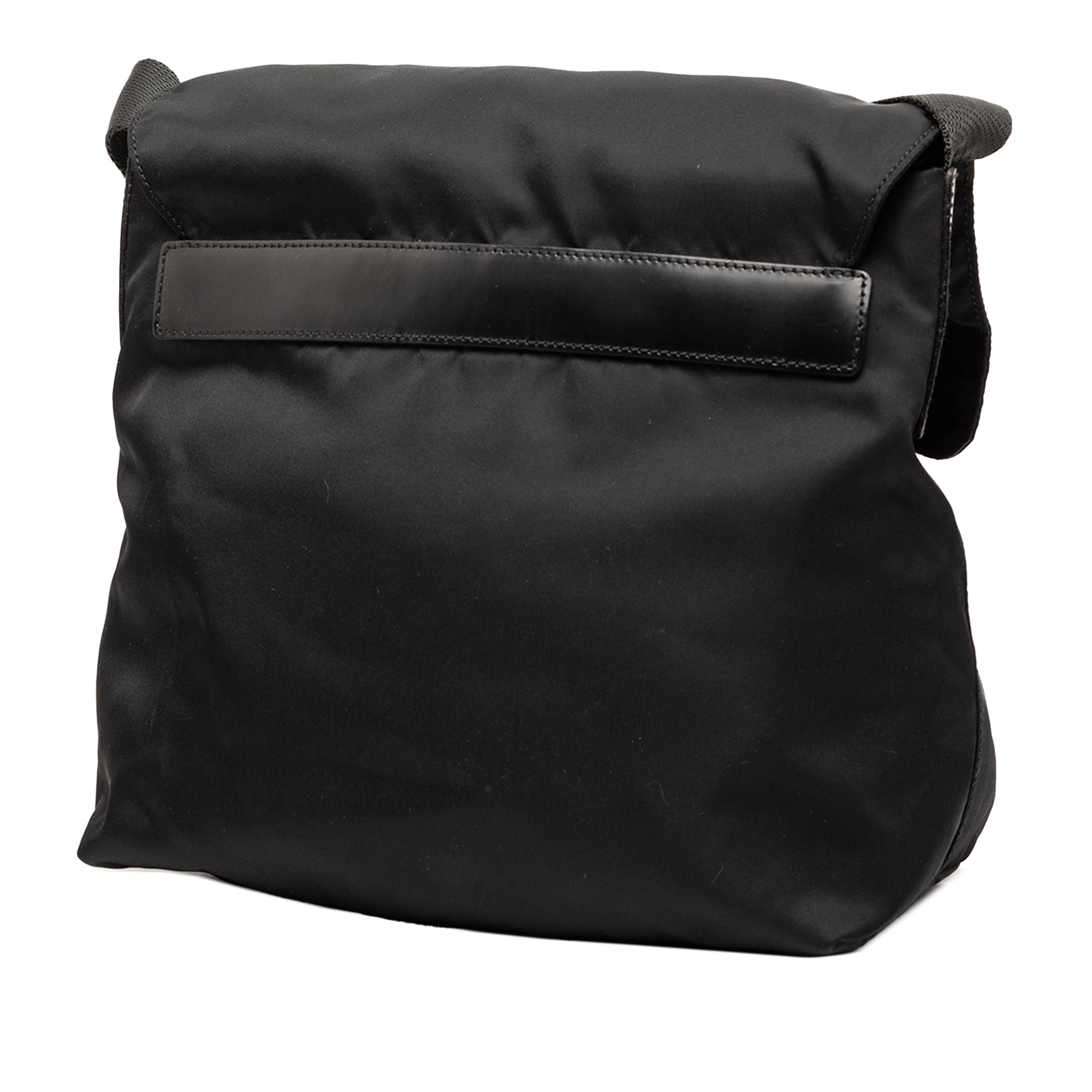 Tessuto Zip Buckle Messenger Bag