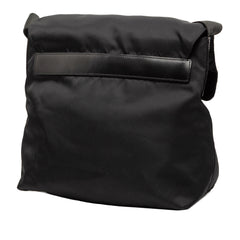 Tessuto Zip Buckle Messenger Bag