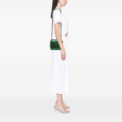 Small Leather Scalloped Kan I Crossbody