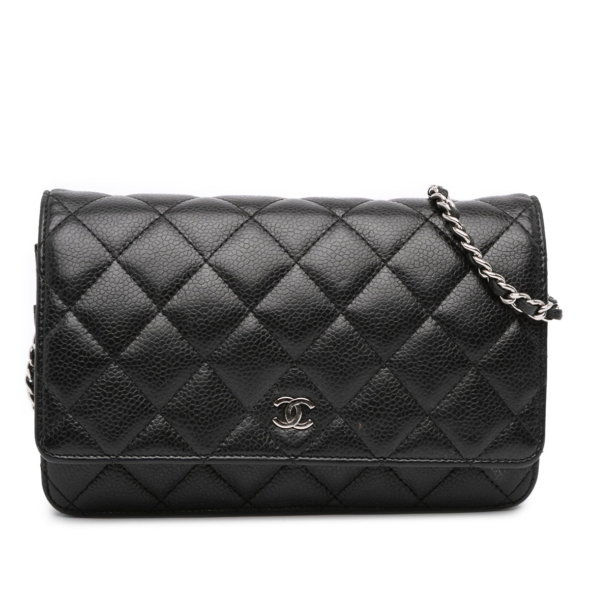 CC Quilted Caviar Wallet on Chain