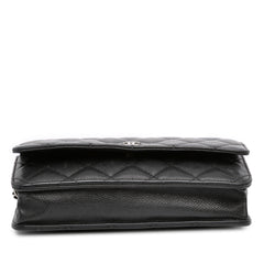 CC Quilted Caviar Wallet on Chain