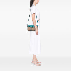 Haymarket Check Coated Canvas Leah Crossbody