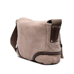 CC Suede and Shearling Messenger Bag