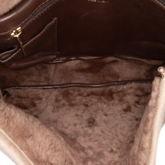 CC Suede and Shearling Messenger Bag