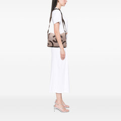 CC Suede and Shearling Messenger Bag