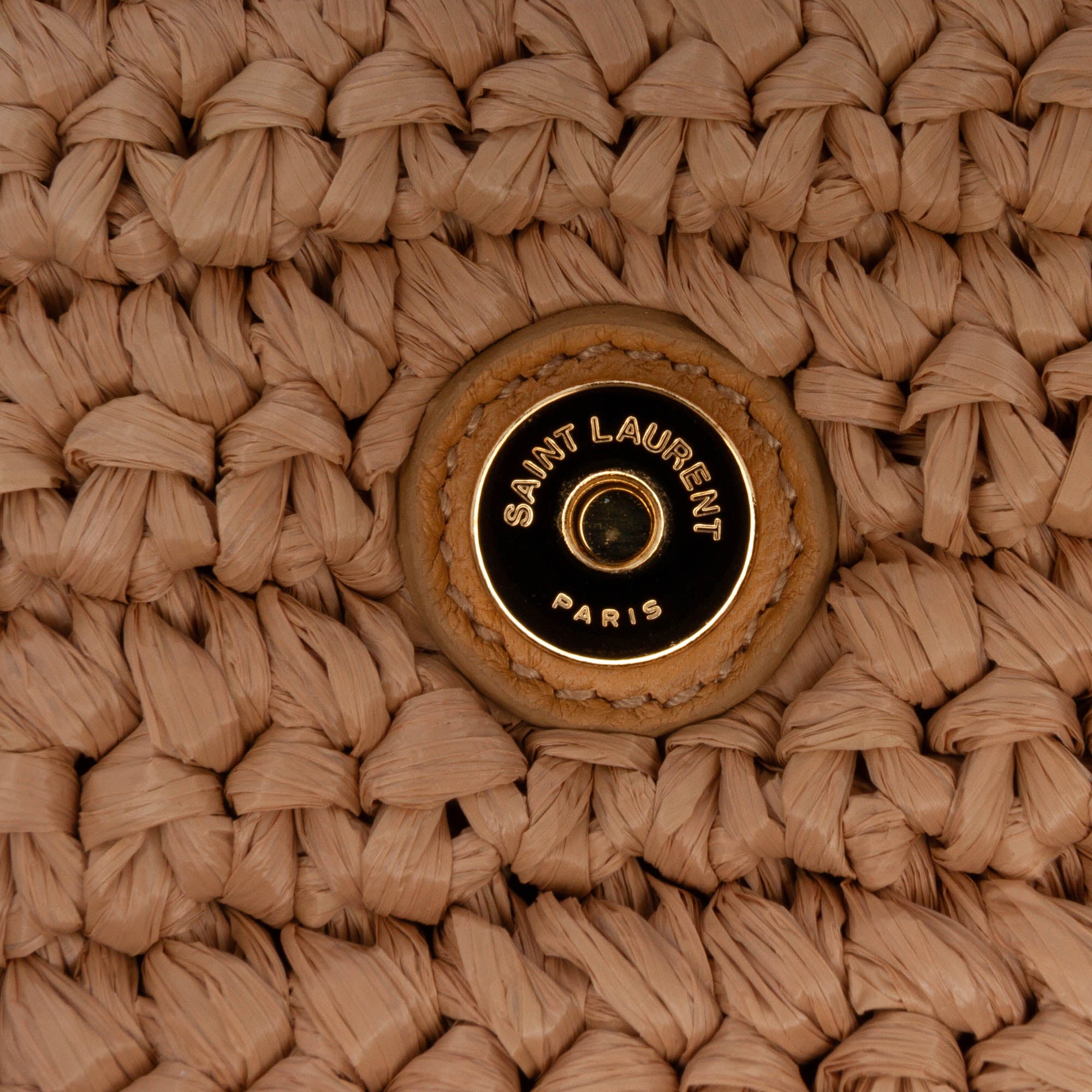 Medium Raffia Monogram Kaia Crossbody