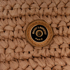 Medium Raffia Monogram Kaia Crossbody
