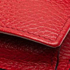 Leather Interlocking G Dollar Wallet on Chain