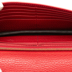 Leather Interlocking G Dollar Wallet on Chain