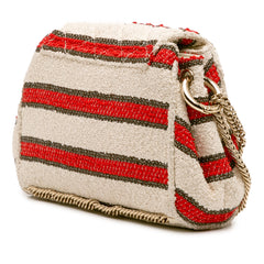 CC Quilted Tweed Striped Single Flap