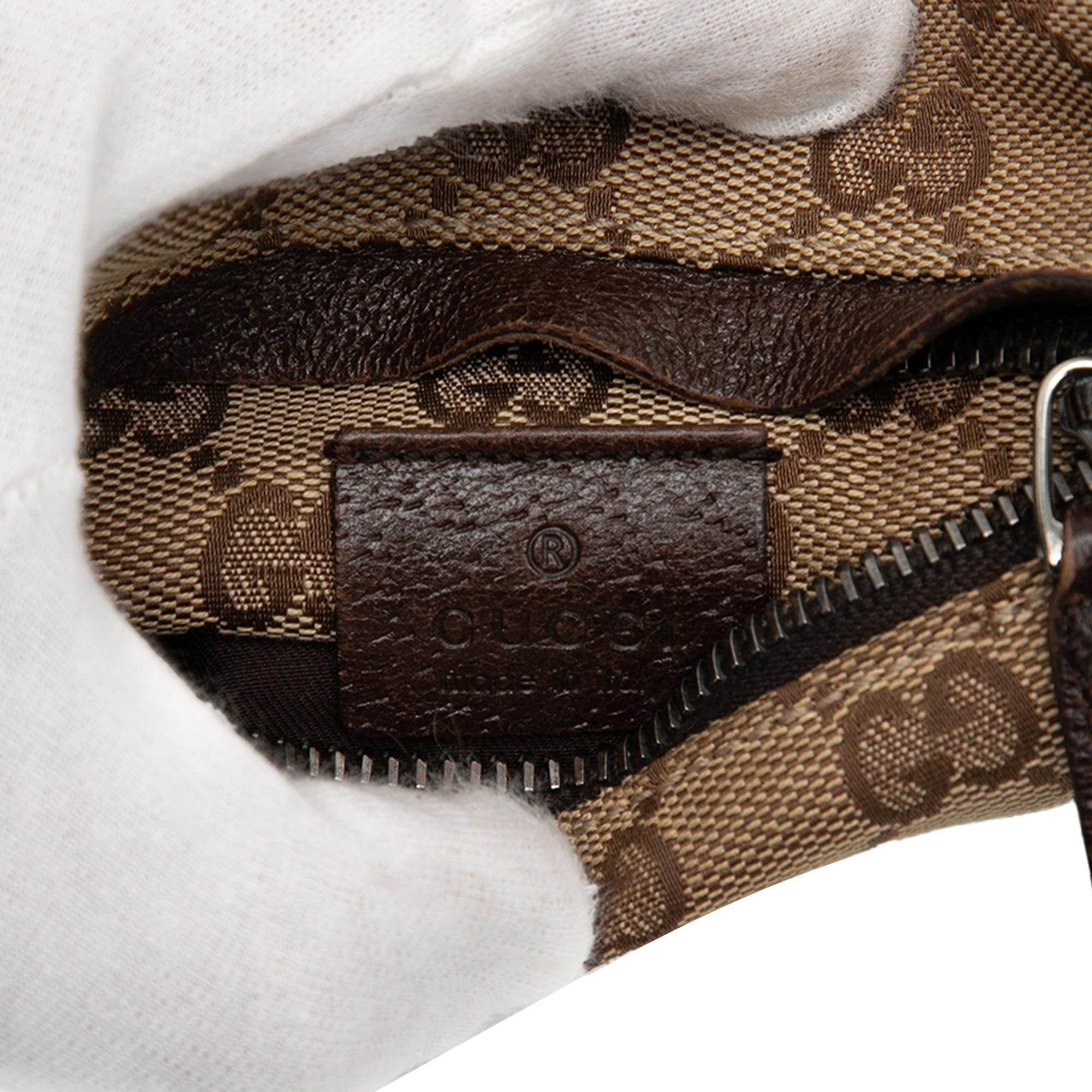 GG Canvas Double Pocket Belt Bag