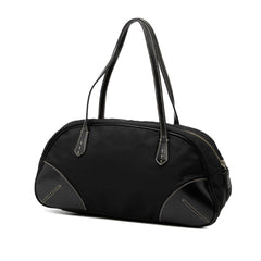 Vitello Trimmed Tessuto Handbag