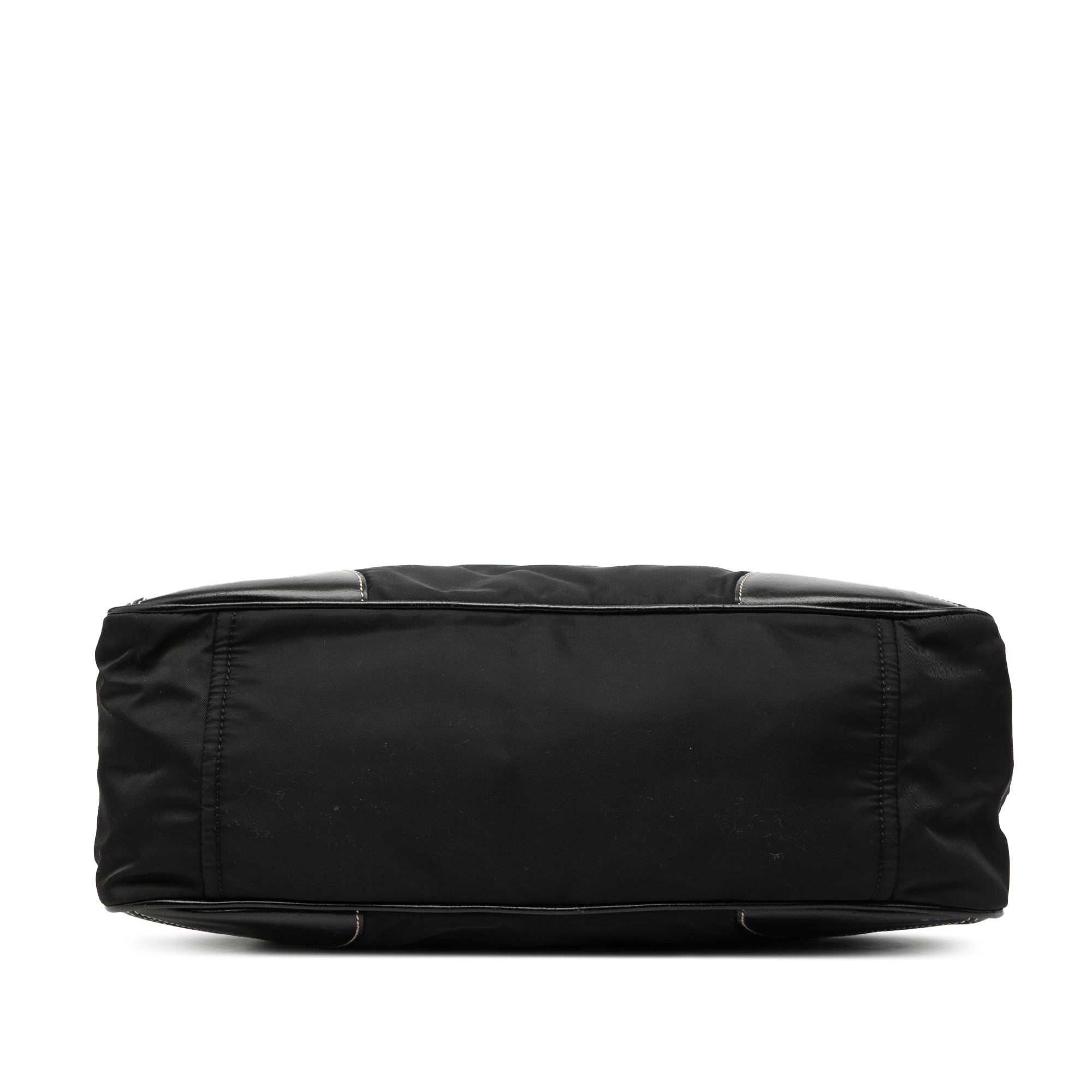 Vitello Trimmed Tessuto Handbag