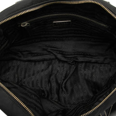 Vitello Trimmed Tessuto Handbag