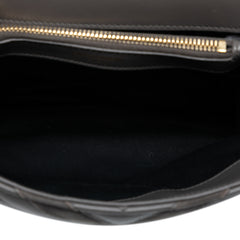 Medium Calfskin and Suede Chevron Monogram College Satchel