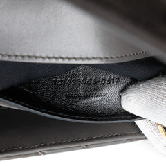 Medium Calfskin and Suede Chevron Monogram College Satchel