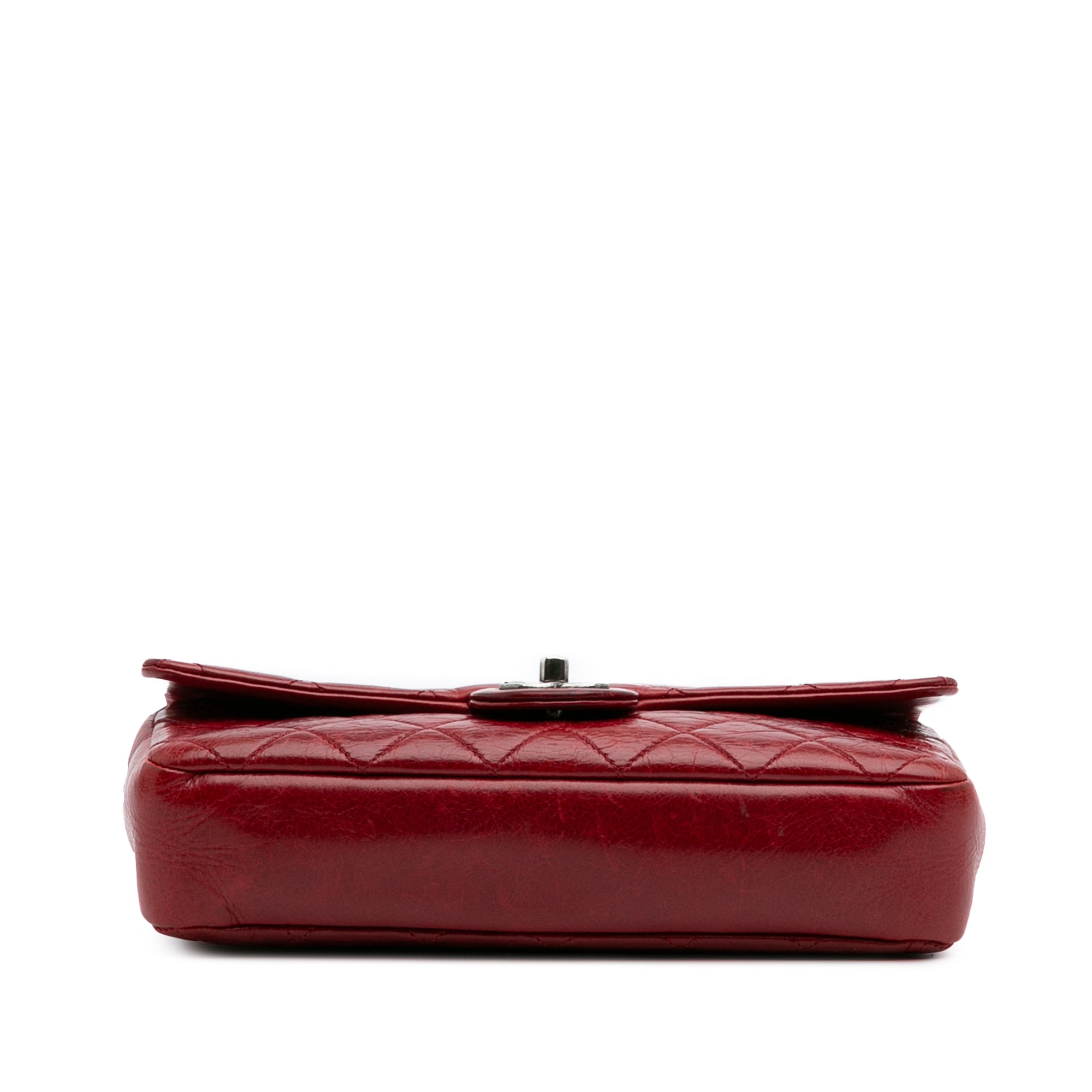 Medium Glazed Calfskin Duo Color Flap