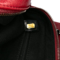 Medium Glazed Calfskin Duo Color Flap