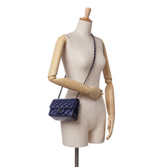 Mini Square Classic Lambskin Single Flap