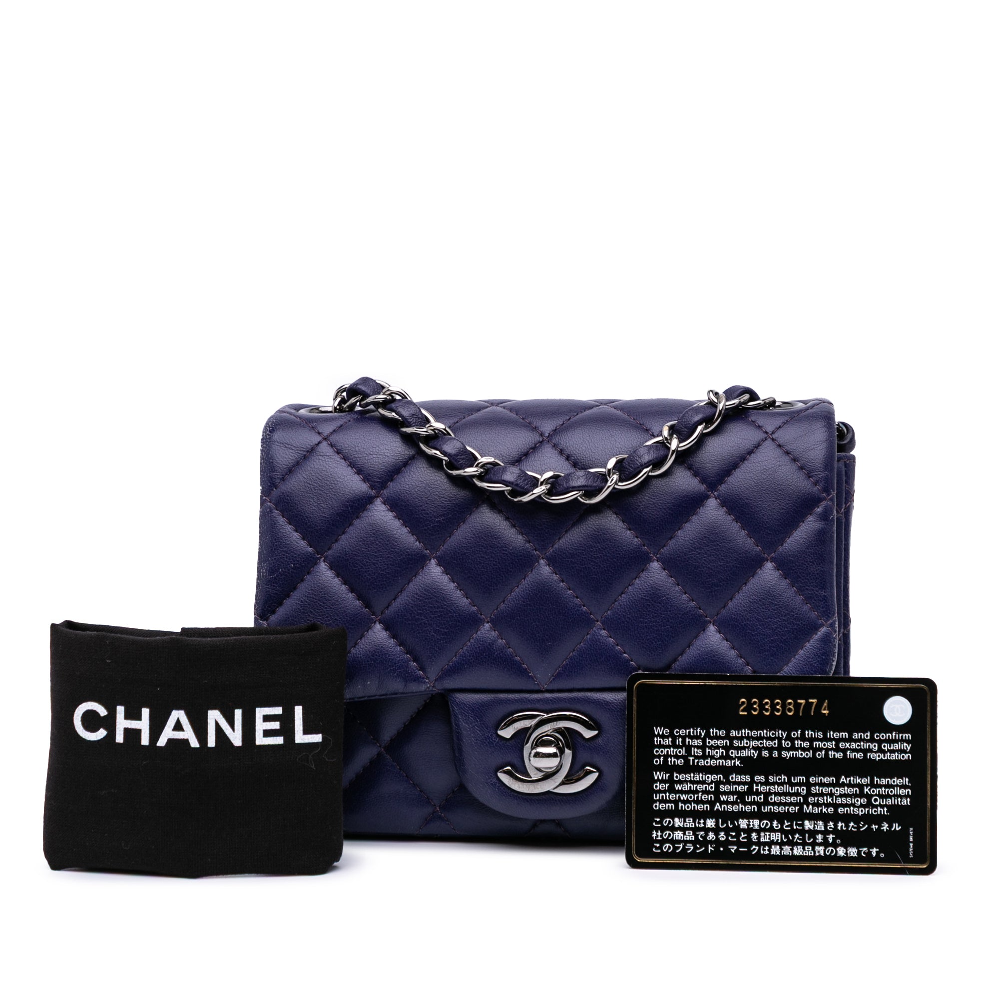 Mini Square Classic Lambskin Single Flap