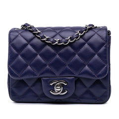 Mini Square Classic Lambskin Single Flap