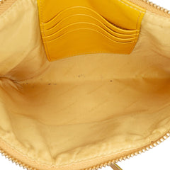 Haymarket Check Coated Canvas Floral Print Crossbody