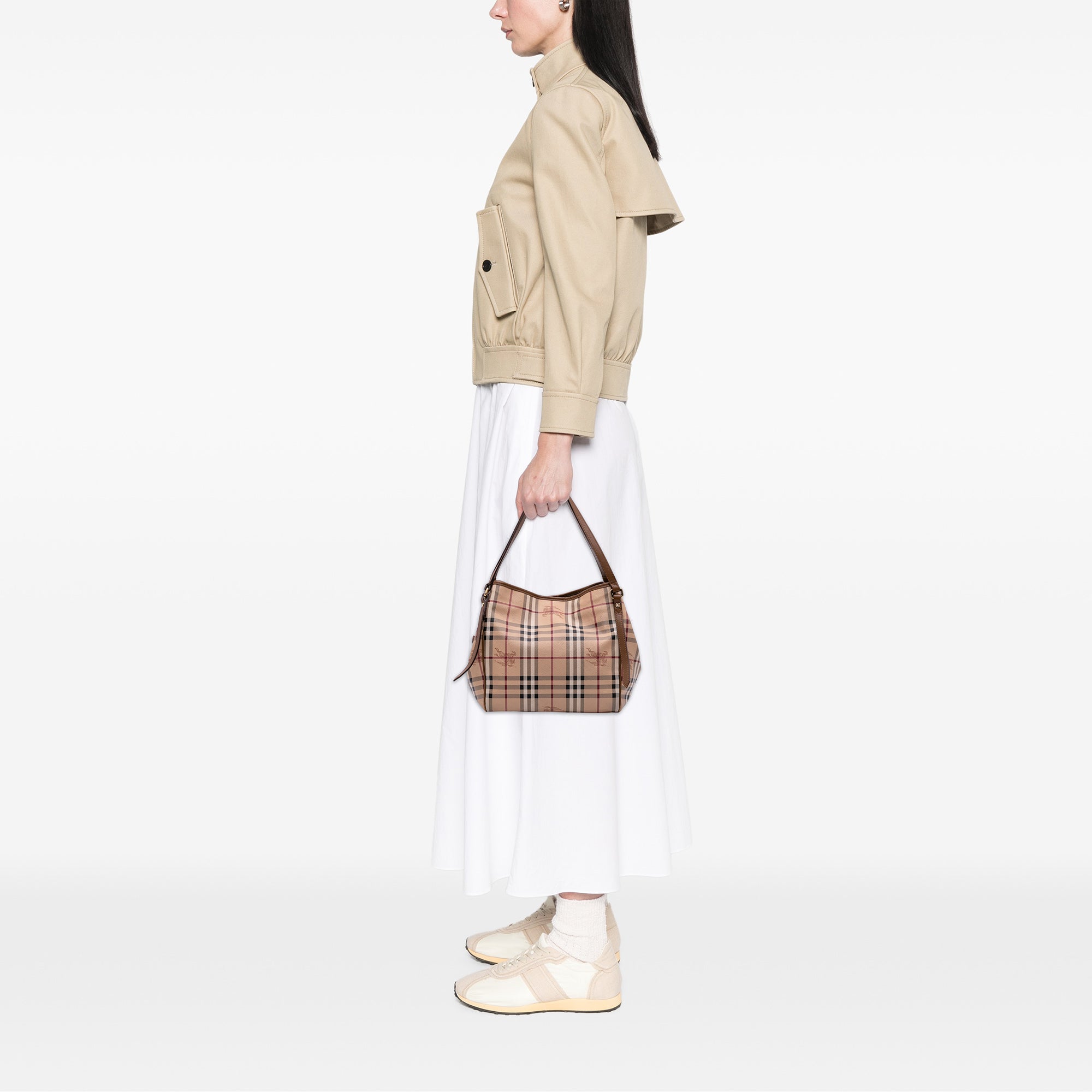 Small Haymarket Check Coated Canvas Canterbury Tote