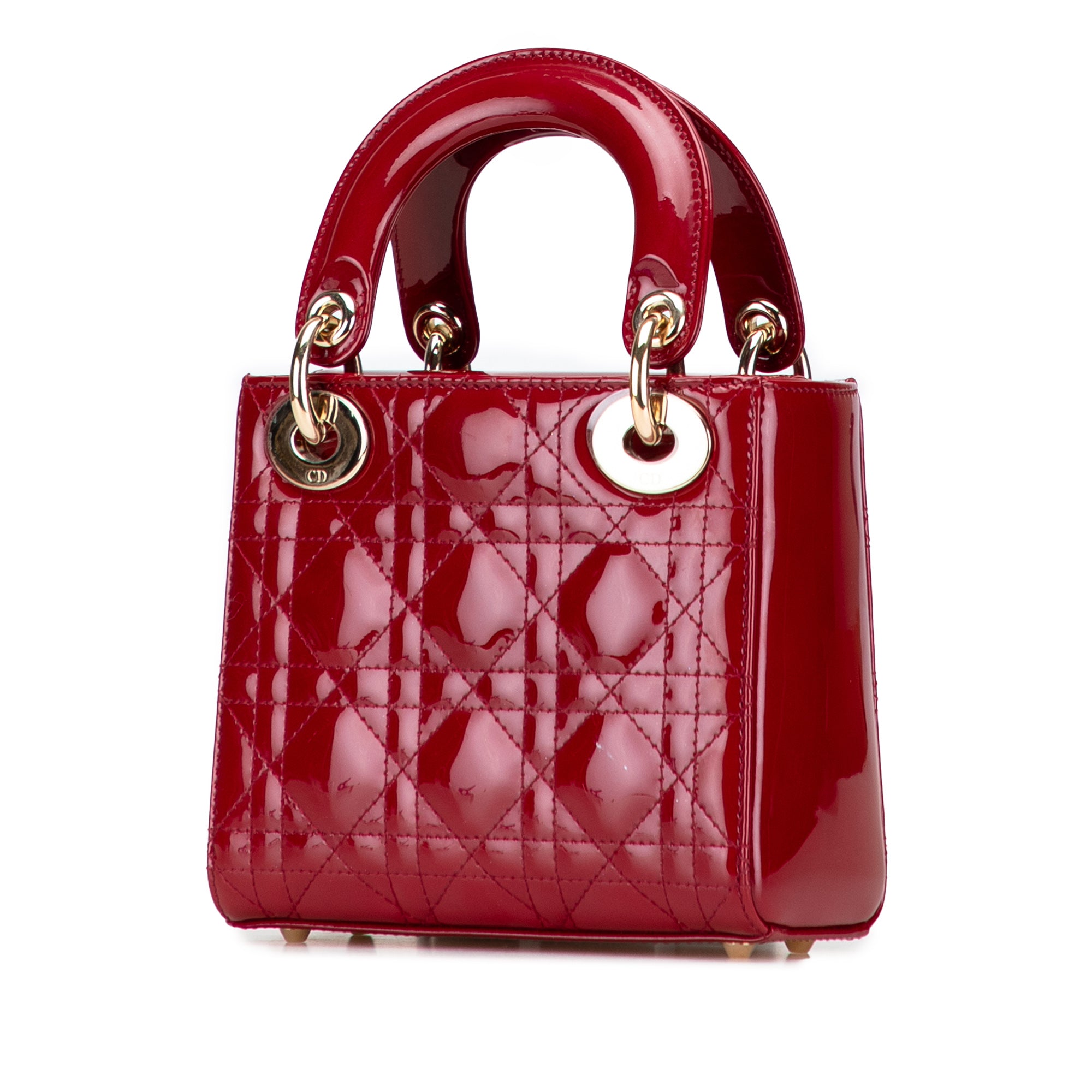 Mini Patent Cannage Lady Dior