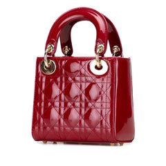 Mini Patent Cannage Lady Dior