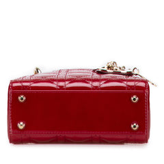 Mini Patent Cannage Lady Dior