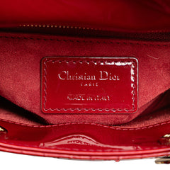 Mini Patent Cannage Lady Dior