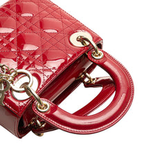 Mini Patent Cannage Lady Dior