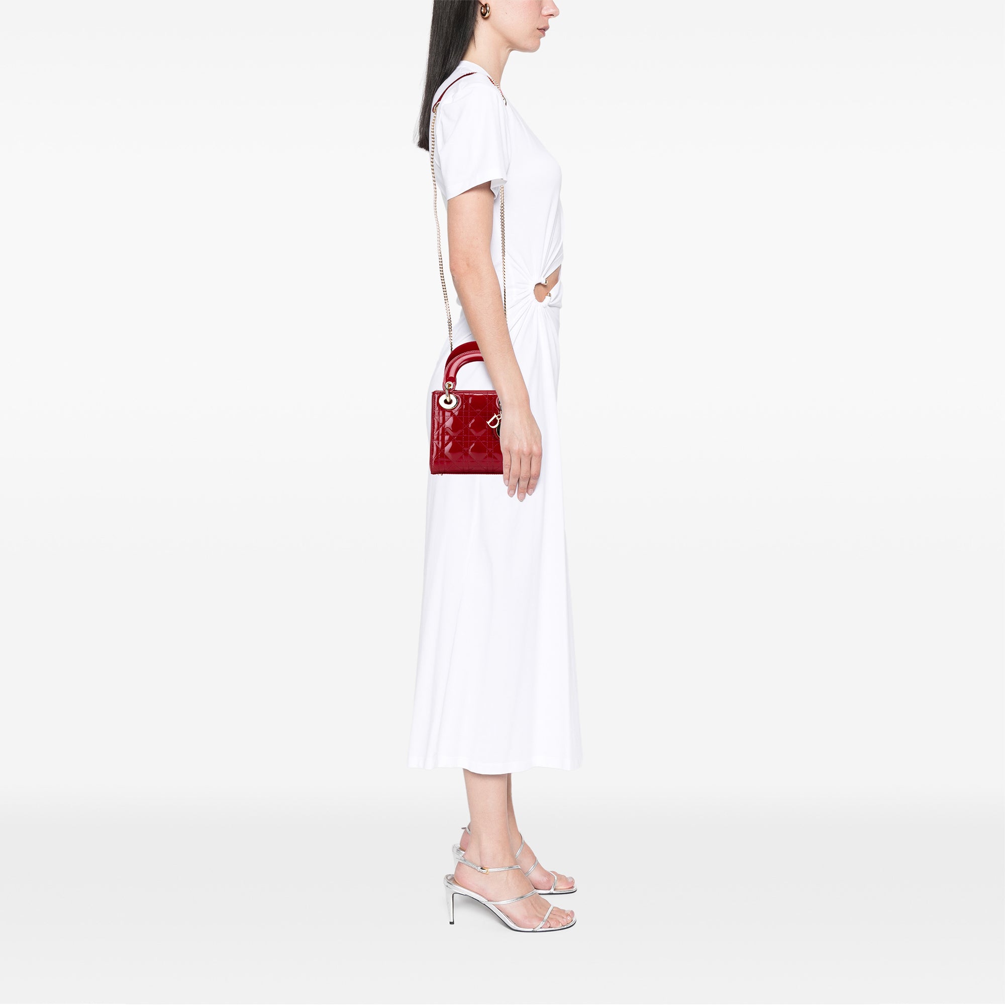 Mini Patent Cannage Lady Dior