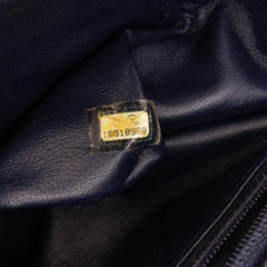 CC Horizontal Quilted Lambskin Double Flap