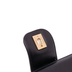CC Horizontal Quilted Lambskin Double Flap