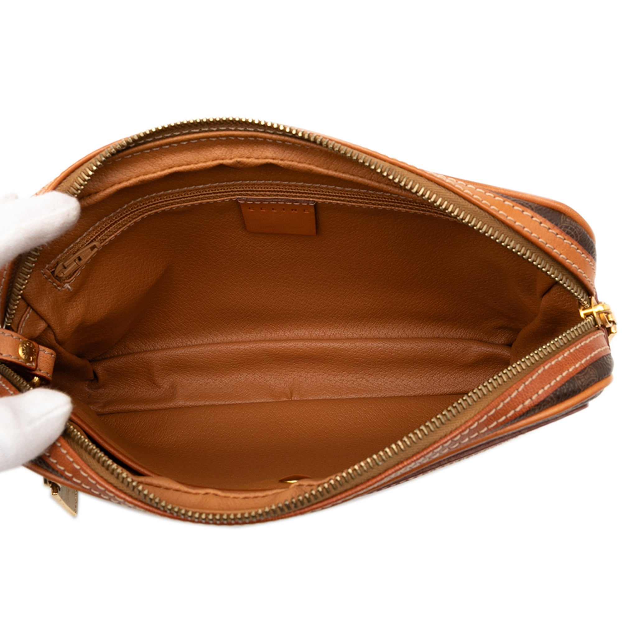 Macadam Coated Canvas Clutch