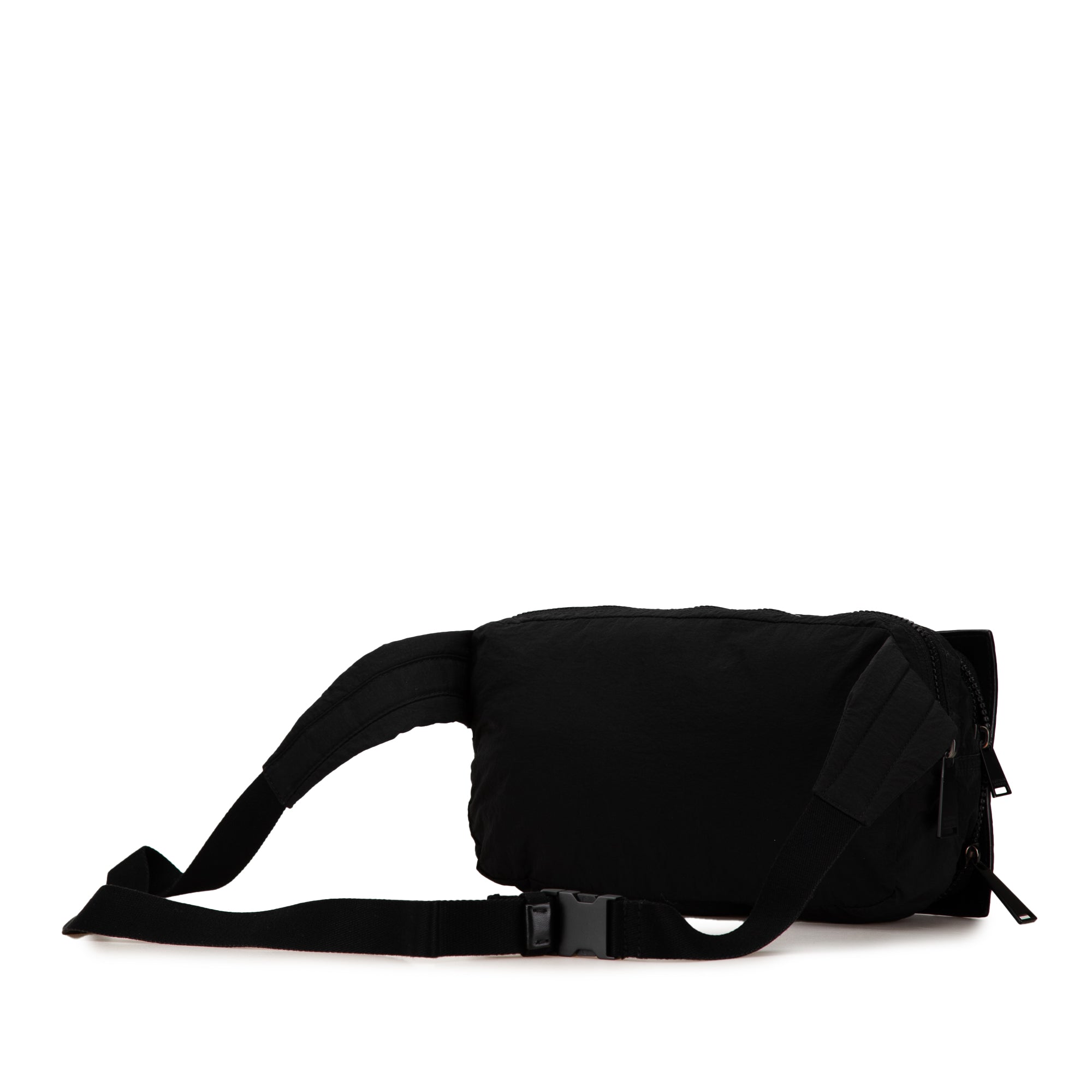 Nylon and Calfskin Intrecciato Belt Bag