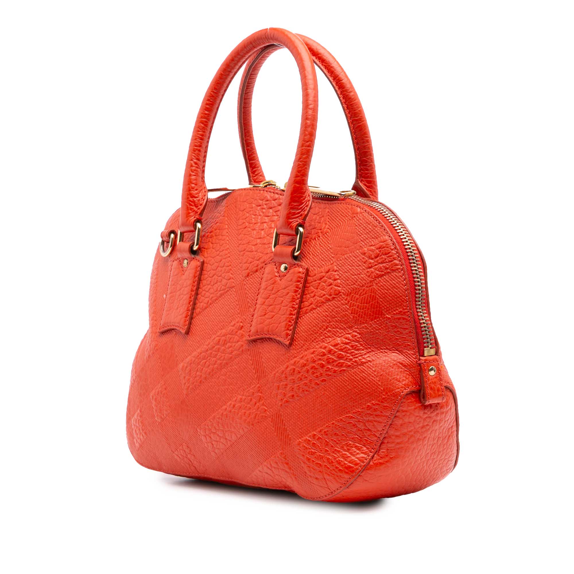 Heritage Grain Check Embossed Orchard Bowling Bag