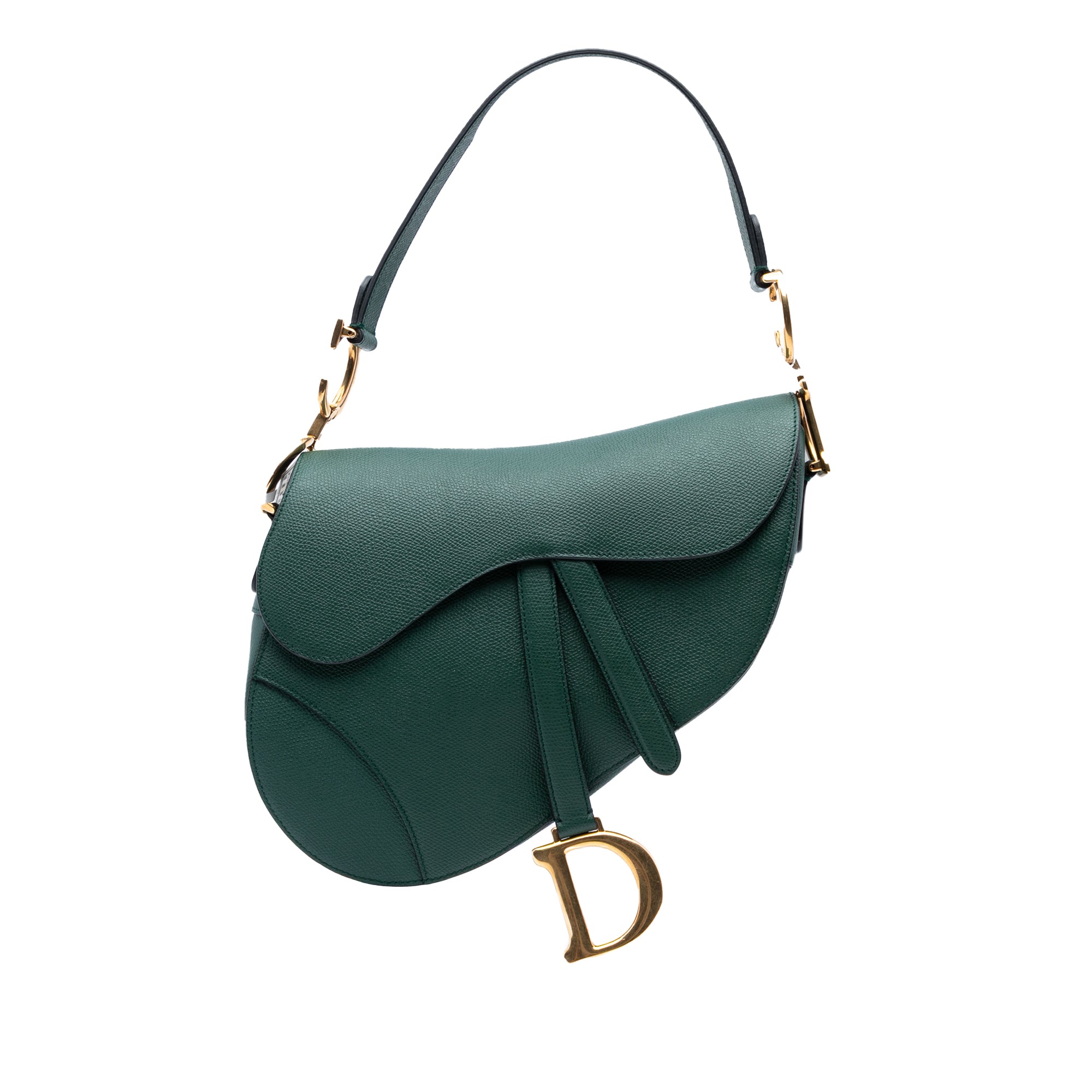 Mini Grained Calfskin Saddle Bag