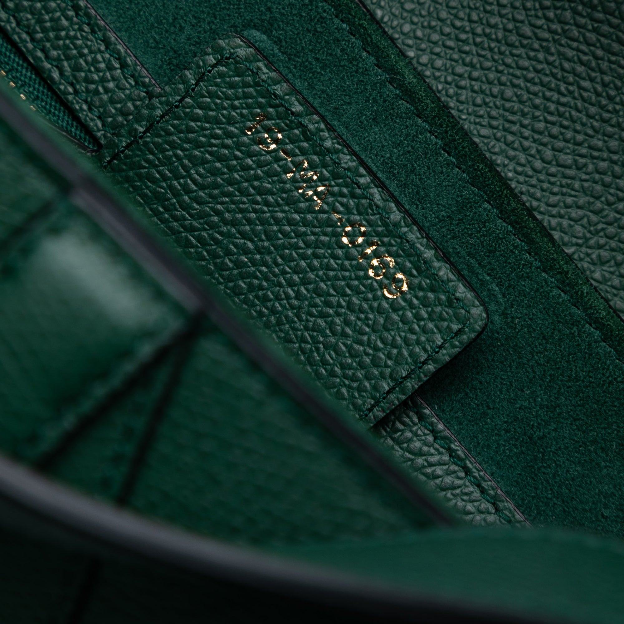 Mini Grained Calfskin Saddle Bag