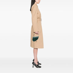 Mini Grained Calfskin Saddle Bag