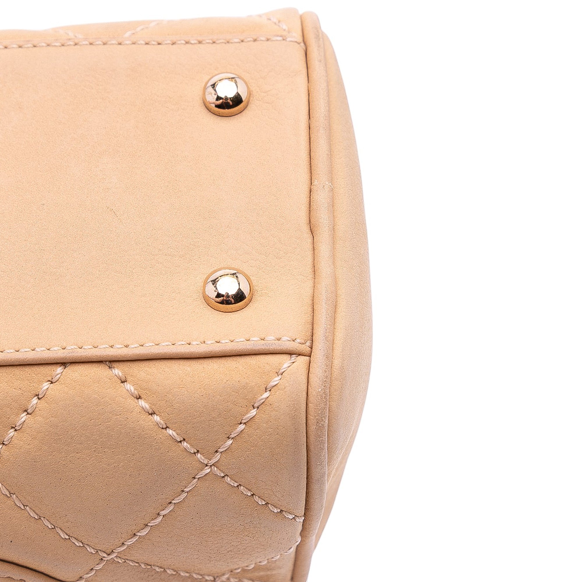 CC Quilted Caviar Bowling Bag