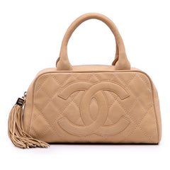 CC Quilted Caviar Bowling Bag