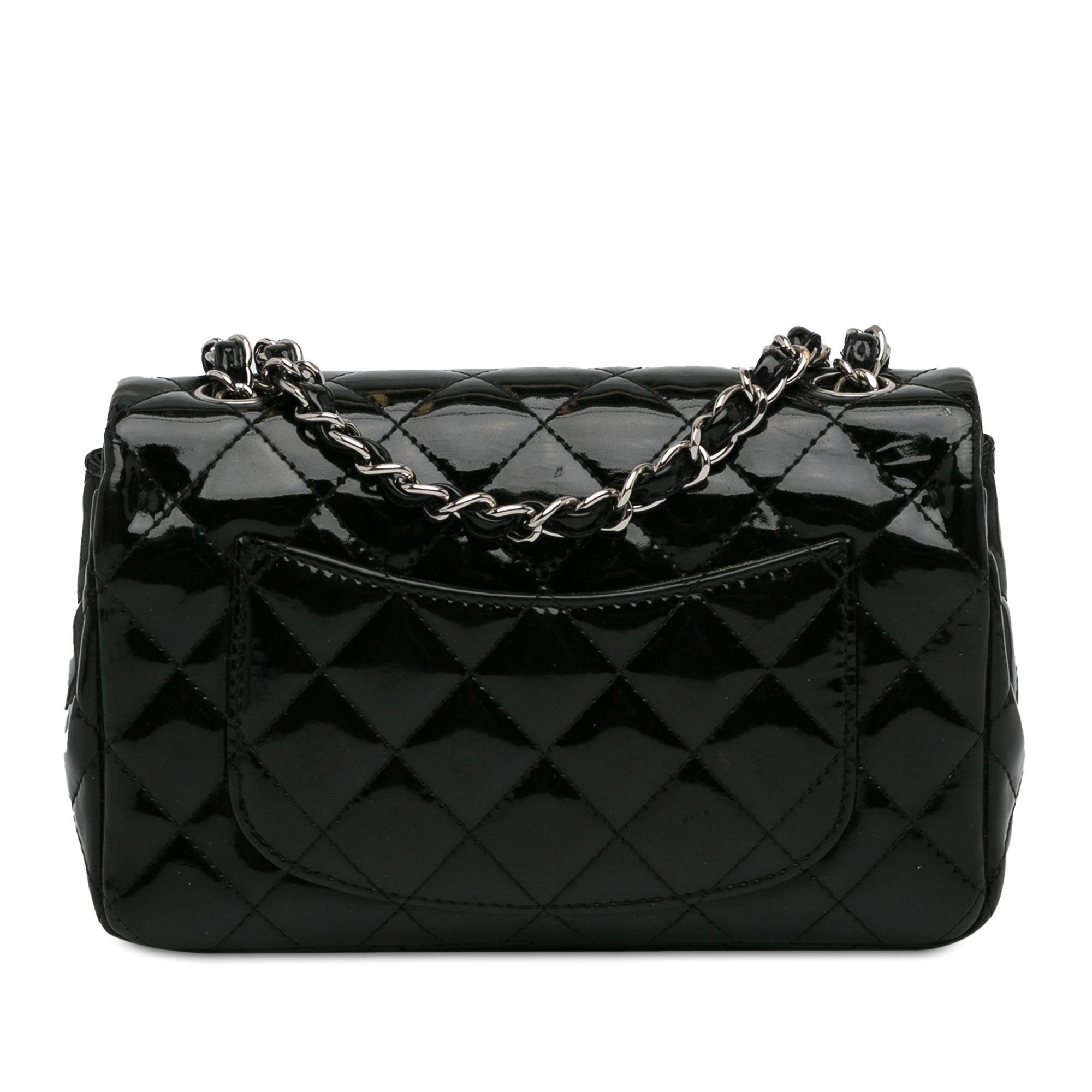 Mini Rectangular Classic Patent Single Flap_2