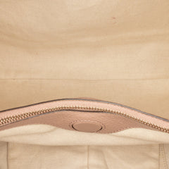 Medium Calfskin Bamboo Shopper Satchel