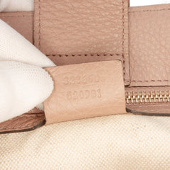 Medium Calfskin Bamboo Shopper Satchel