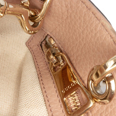 Medium Calfskin Bamboo Shopper Satchel