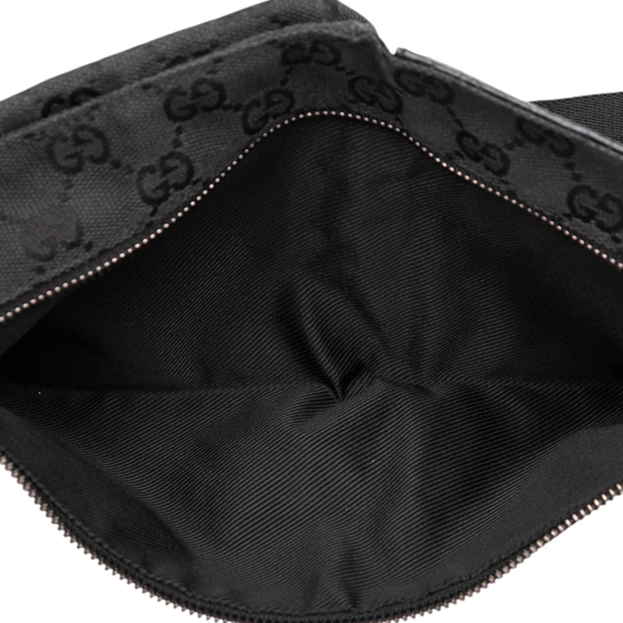 GG Canvas Double Pocket Belt Bag