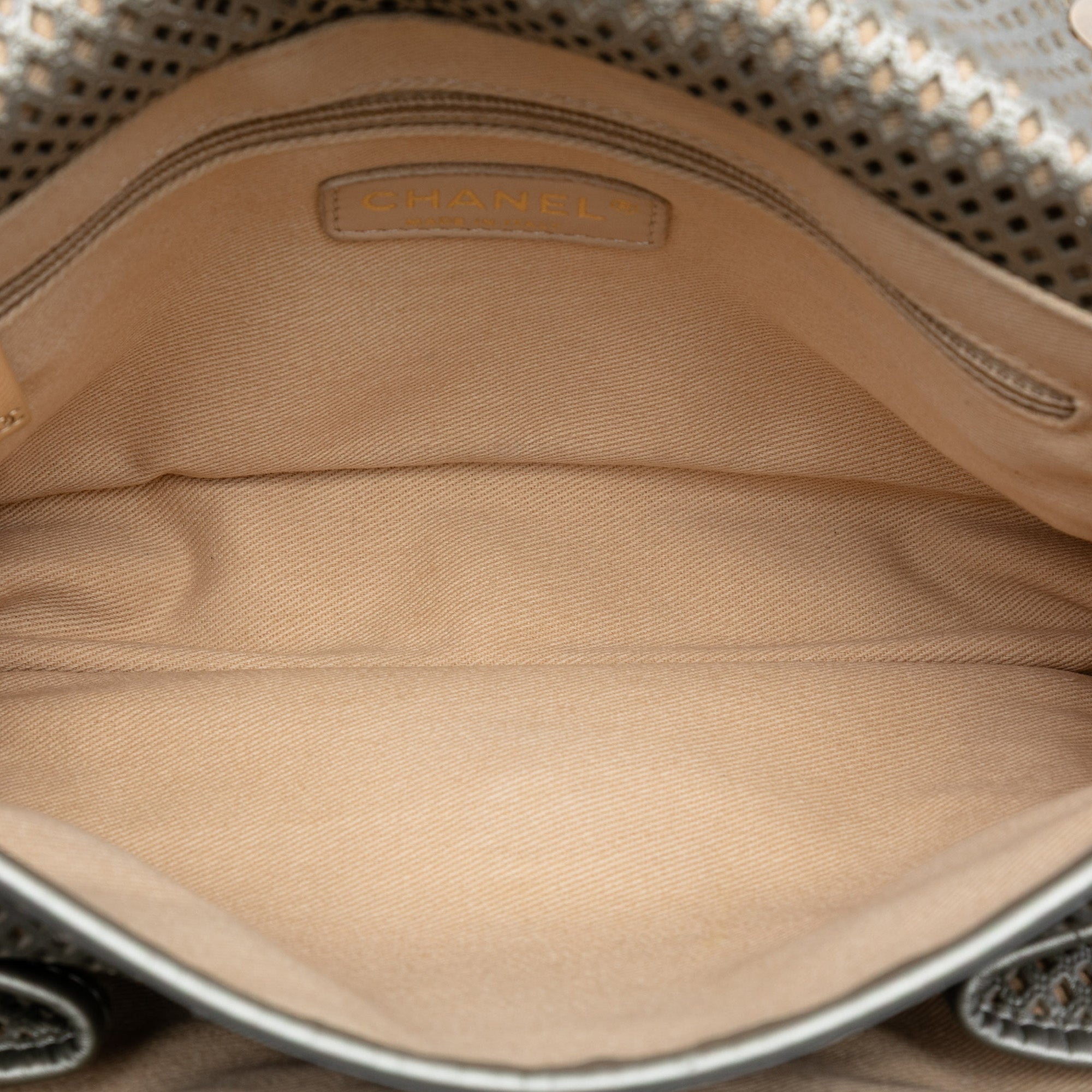 Small Perforated Calfskin Up In The Air Flap